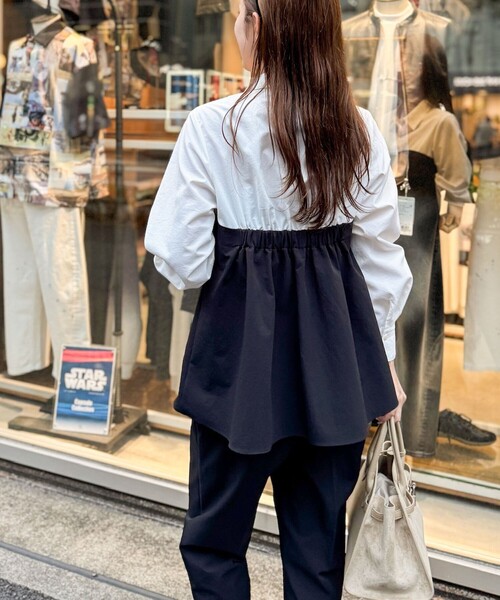 NOLLEY’S(ノーリーズ)の「《セットアップ対応》ウォッシャブルビスチェ風切替シャツ(シャツ/ブラウス・レディース・ホワイト系その他2・38)」の4枚目の写真