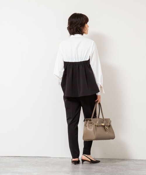 NOLLEY’S(ノーリーズ)の「《セットアップ対応》ウォッシャブルビスチェ風切替シャツ(シャツ/ブラウス・レディース・ホワイト系その他2・38)」の8枚目の写真