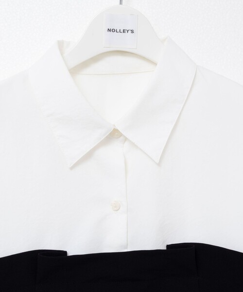 NOLLEY’S(ノーリーズ)の「《セットアップ対応》ウォッシャブルビスチェ風切替シャツ(シャツ/ブラウス・レディース・ホワイト系その他2・38)」の14枚目の写真