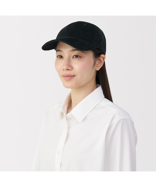 無印良品(ムジルシリョウヒン)の「木の実から作ったカポック混コーデュロイ キャップ(キャップ・レディース・レンガ/ベージュ/ブラック・55-59cm)」の8枚目の写真
