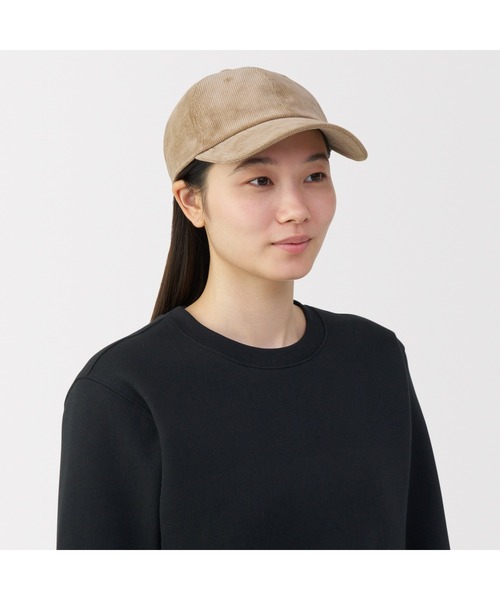 無印良品(ムジルシリョウヒン)の「木の実から作ったカポック混コーデュロイ キャップ(キャップ・レディース・レンガ/ベージュ/ブラック・55-59cm)」の15枚目の写真