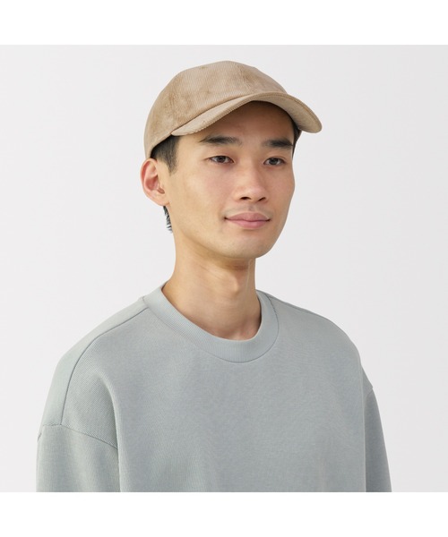 無印良品(ムジルシリョウヒン)の「木の実から作ったカポック混コーデュロイ キャップ(キャップ・レディース・レンガ/ベージュ/ブラック・55-59cm)」の16枚目の写真