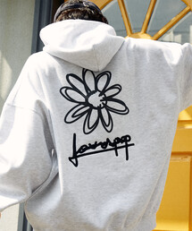 PUBLUX(puNX)PUBLUX/puNX LOVE POP STUDIO FLOWER GRAPHIC HOODIE(WJ)(p[J[)