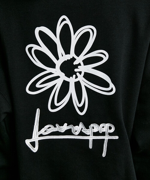 PUBLUX(パブリュクス)の「PUBLUX/パブリュクス LOVE POP STUDIO FLOWER GRAPHIC HOODIE(限定展開)(パーカー・メンズ・ライトグレー/ブラウン/ブラック・SMALL/MEDIUM/LARGE)」の12枚目の写真