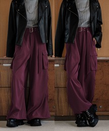 HARE カーゴパンツ バーガンディ 楽天市場】(W)ベルテッドタックカーゴ