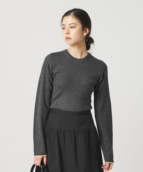 セール】リブライン ニットプルオーバー ウォッシャブル（ニット