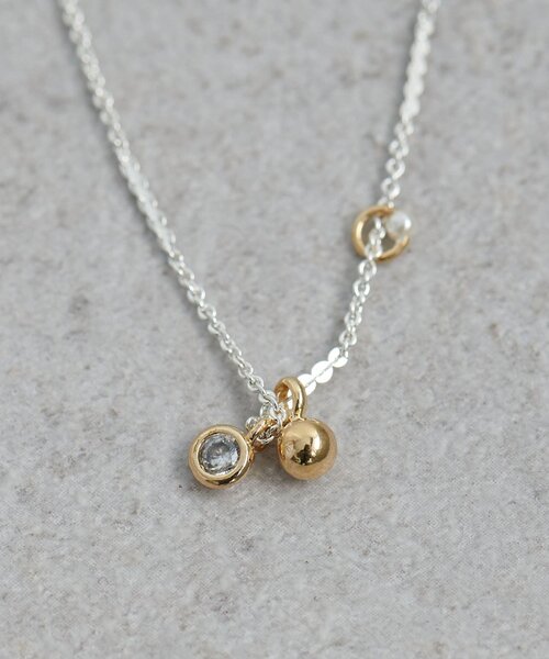 DISCOAT（ディスコート）の「【GOLDY】マルチプチチャームネックレス（ネックレス・レディース・ゴールド/シルバー系その他/シルバー・FREE）」の6枚目の写真