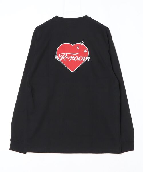 #Re:room（リルーム）の「カクタスハートエンブロイダリーロングスリーブ（Tシャツ/カットソー・メンズ・ブラック/グレー/ホワイト・M-L/S-M/L-XL）」の12枚目の写真