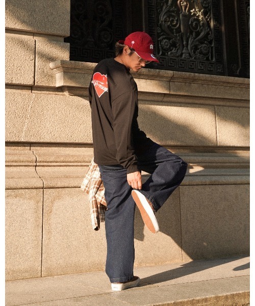 #Re:room（リルーム）の「カクタスハートエンブロイダリーロングスリーブ（Tシャツ/カットソー・メンズ・ブラック/グレー/ホワイト・M-L/S-M/L-XL）」の17枚目の写真