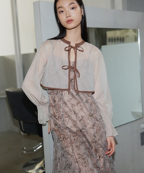 2WAY】ダブルリボンボレロセットドレス / double ribbon bolero set