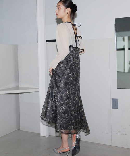 ANDRESD(アンドレスド)の「【2WAY】ダブルリボンボレロセットドレス / double ribbon bolero set dress(ドレス・レディース・ブラウン/ブラック系/ミント/イエロー・L/M/S)」の17枚目の写真