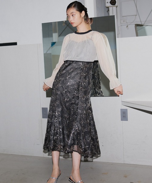 ANDRESD(アンドレスド)の「【2WAY】ダブルリボンボレロセットドレス / double ribbon bolero set dress(ドレス・レディース・ブラウン/ブラック系/ミント/イエロー・L/M/S)」の19枚目の写真