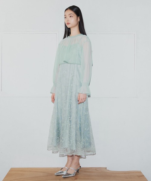 ANDRESD(アンドレスド)の「【2WAY】ダブルリボンボレロセットドレス / double ribbon bolero set dress(ドレス・レディース・ブラウン/ブラック系/ミント/イエロー・L/M/S)」の15枚目の写真