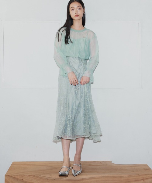 ANDRESD(アンドレスド)の「【2WAY】ダブルリボンボレロセットドレス / double ribbon bolero set dress(ドレス・レディース・ブラウン/ブラック系/ミント/イエロー・L/M/S)」の13枚目の写真