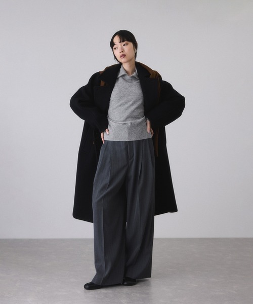 ADAM ET ROPE'（アダムエロペ）の「カシミア混ZIPタートルネックプル