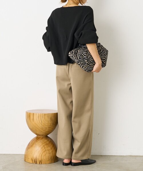 Jena espace merveilleux(ジェナ エスパスメルヴェイユ)の「ウォームサテン切替イージーパンツ(その他パンツ・レディース・カーキ/アイボリー/チャコールグレー・FREE)」の18枚目の写真