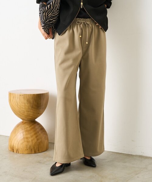 Jena espace merveilleux(ジェナ エスパスメルヴェイユ)の「ウォームサテン切替イージーパンツ(その他パンツ・レディース・カーキ/アイボリー/チャコールグレー・FREE)」の15枚目の写真