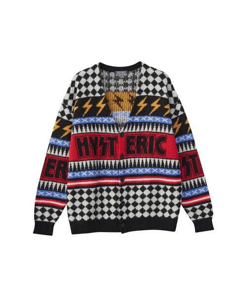 本日限定価格　ヒステリックグラマー　カーディガン THUNDER柄ジャカード カーディガン（カーディガン/ボレロ）｜HYSTERIC