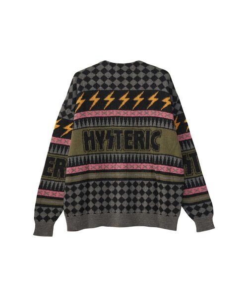 THUNDER柄ジャカード カーディガン（カーディガン/ボレロ）｜HYSTERIC