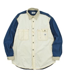 【USED】90’s Calvin Klein 切替 デニムシャツ