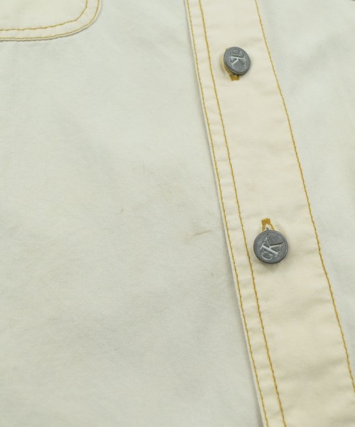 Calvin Klein（カルバン・クライン）の「【USED】90’s Calvin Klein 切替 デニムシャツ（シャツ/ブラウス・メンズ・ホワイト・LARGE）」の3枚目の写真