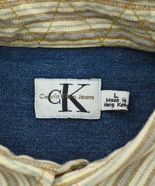 Calvin Klein（カルバン・クライン）の「【USED】90’s Calvin Klein 切替 デニムシャツ（シャツ/ブラウス・メンズ・ホワイト・LARGE）」の7枚目の写真