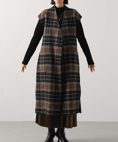 Risley(リズレー)の「CKリバーシブルジレ(その他アウター・レディース・ブラウン・FREE)」の4枚目の写真