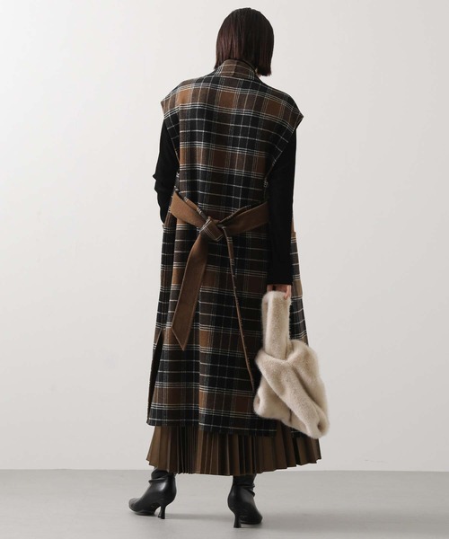 Risley(リズレー)の「CKリバーシブルジレ(その他アウター・レディース・ブラウン・FREE)」の2枚目の写真