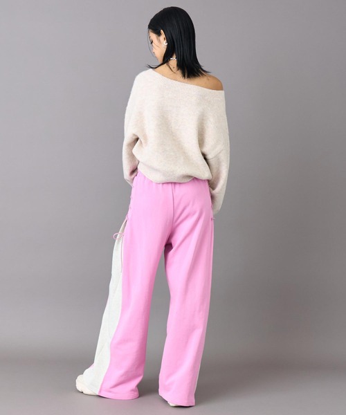 ANAP（アナップ）の「配色 スピンドル 裏毛 スウェット パンツ（スウェットパンツ・レディース・ピンク/グレー/ブラック・F）」の18枚目の写真