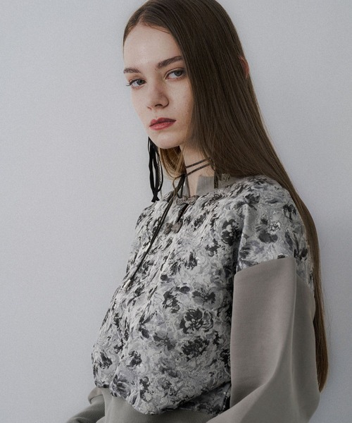 HARE 超美品】花柄デザイン トレーナー サイズF Chacott】シアー