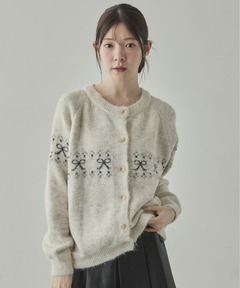 HEART LAME KNIT CARDIGAN TOP（カーディガン/ボレロ）｜Ameri（アメリ