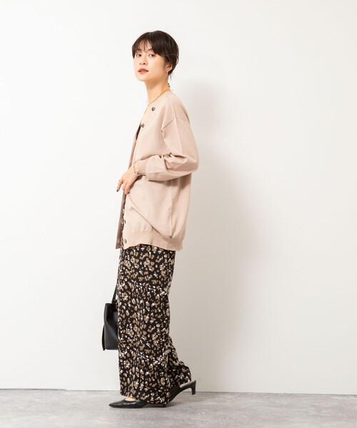 NOLLEY’S(ノーリーズ)の「ウォッシャブルレオパードプリントパンツ(その他パンツ・レディース・ブルー系その他6/ブラック系その他・38/36)」の11枚目の写真