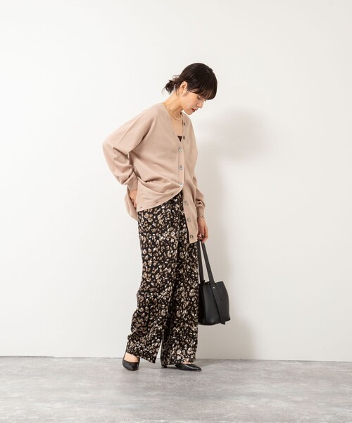 NOLLEY’S(ノーリーズ)の「ウォッシャブルレオパードプリントパンツ(その他パンツ・レディース・ブルー系その他6/ブラック系その他・38/36)」の13枚目の写真
