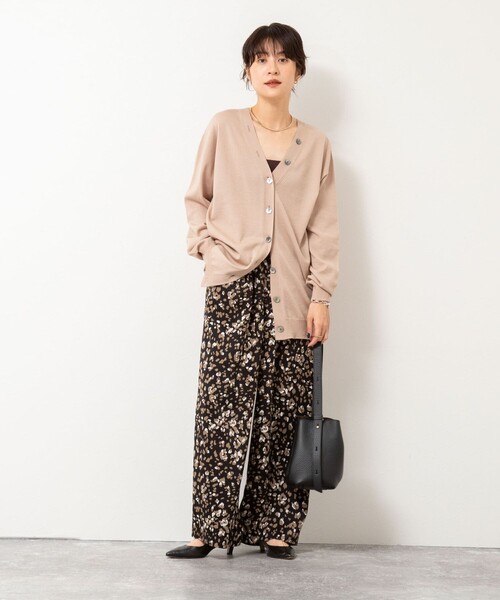 NOLLEY’S(ノーリーズ)の「ウォッシャブルレオパードプリントパンツ(その他パンツ・レディース・ブルー系その他6/ブラック系その他・38/36)」の14枚目の写真