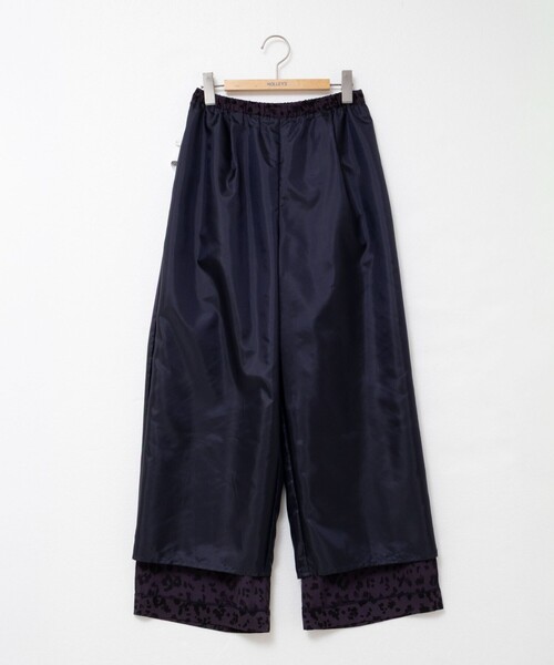 NOLLEY’S(ノーリーズ)の「ウォッシャブルレオパードプリントパンツ(その他パンツ・レディース・ブルー系その他6/ブラック系その他・38/36)」の22枚目の写真