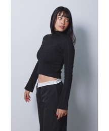 ALEXIA STAM | Wellness High Neck Rib Long Sleeve Tee /ハイネック長袖T(Tシャツ/カットソー)