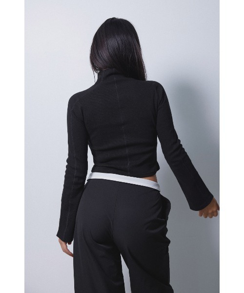 ALEXIA STAM（アリシアスタン）の「Wellness High Neck Rib Long Sleeve Tee /ハイネック長袖T（Tシャツ/カットソー・レディース・ブラック/グレー/ネイビー・FREE）」の18枚目の写真