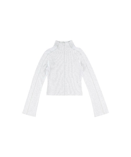 ALEXIA STAM（アリシアスタン）の「Wellness High Neck Rib Long Sleeve Tee /ハイネック長袖T（Tシャツ/カットソー・レディース・ブラック/グレー/ネイビー・FREE）」の10枚目の写真