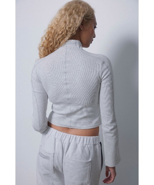 ALEXIA STAM（アリシアスタン）の「Wellness High Neck Rib Long Sleeve Tee /ハイネック長袖T（Tシャツ/カットソー・レディース・ブラック/グレー/ネイビー・FREE）」の22枚目の写真