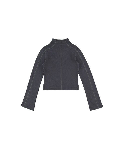 ALEXIA STAM（アリシアスタン）の「Wellness High Neck Rib Long Sleeve Tee /ハイネック長袖T（Tシャツ/カットソー・レディース・ブラック/グレー/ネイビー・FREE）」の14枚目の写真