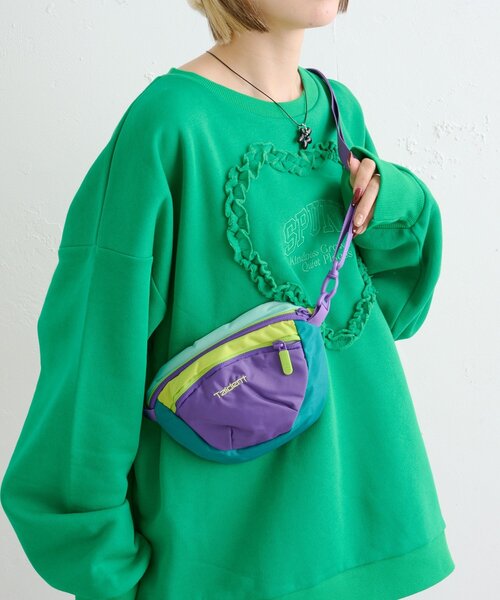 w closet（ダブルクローゼット）の「マルチWAYカラーショルダーBAG（ショルダーバッグ・レディース・パープル/レッド・FREE）」の3枚目の写真