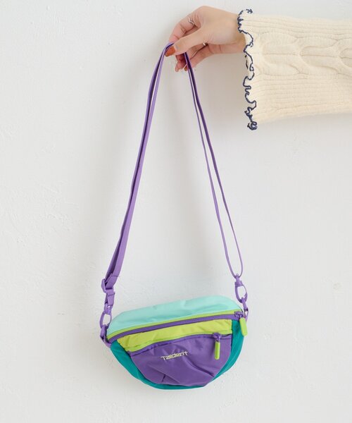 w closet（ダブルクローゼット）の「マルチWAYカラーショルダーBAG（ショルダーバッグ・レディース・パープル/レッド・FREE）」の6枚目の写真