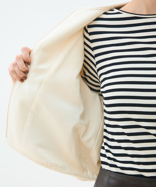 シープニット ジップアップブルゾン（ブルゾン）｜TOMORROWLAND