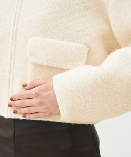 シープニット ジップアップブルゾン（ブルゾン）｜TOMORROWLAND