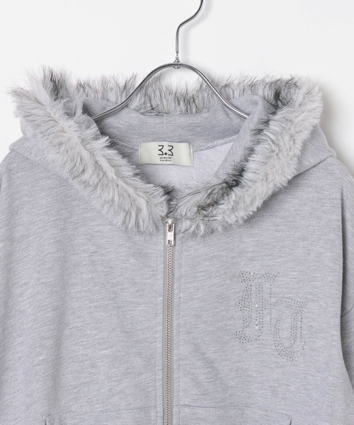 3.3 Field Trip (3.3フィールドトリップ)の「3.3 Field Trip/ファー付きフードジップ(ウラケ)(パーカー・レディース・カーキ/ブラック/グレー・FREE)」の6枚目の写真