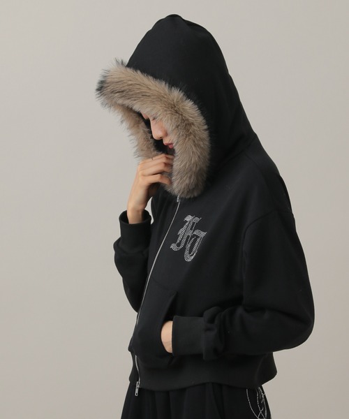 3.3 Field Trip (3.3フィールドトリップ)の「3.3 Field Trip/ファー付きフードジップ(ウラケ)(パーカー・レディース・カーキ/ブラック/グレー・FREE)」の20枚目の写真