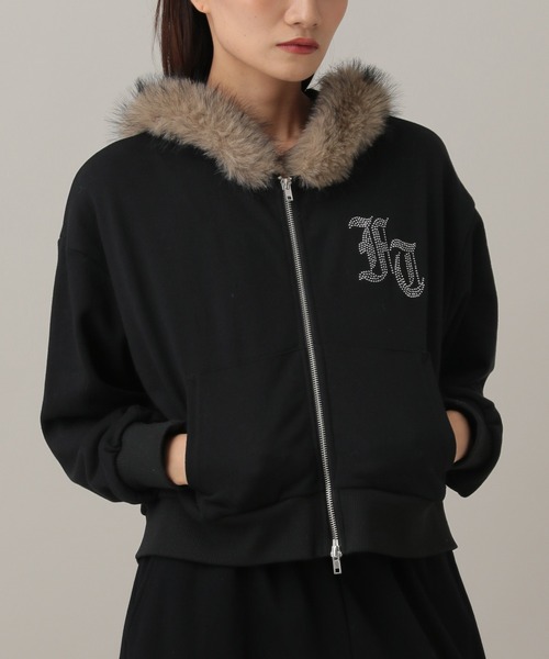 3.3 Field Trip (3.3フィールドトリップ)の「3.3 Field Trip/ファー付きフードジップ(ウラケ)(パーカー・レディース・カーキ/ブラック/グレー・FREE)」の19枚目の写真