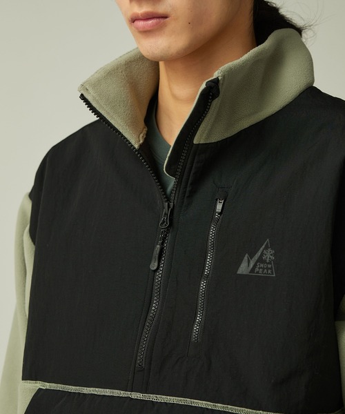 Snow Peak(スノーピーク)の「MofM Fleece Pullover フリース プルオーバー / SnowPeak × mountainofmoods(その他アウター・メンズ・ブラック/グレイッシュベージュ・XL/L/M/S)」の14枚目の写真