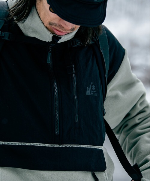 Snow Peak(スノーピーク)の「MofM Fleece Pullover フリース プルオーバー / SnowPeak × mountainofmoods(その他アウター・メンズ・ブラック/グレイッシュベージュ・XL/L/M/S)」の8枚目の写真