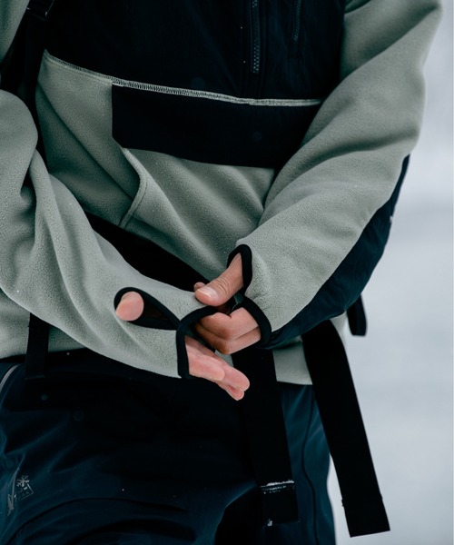 Snow Peak(スノーピーク)の「MofM Fleece Pullover フリース プルオーバー / SnowPeak × mountainofmoods(その他アウター・メンズ・ブラック/グレイッシュベージュ・XL/L/M/S)」の9枚目の写真
